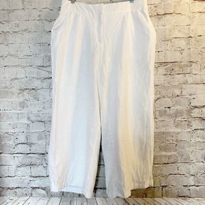 Nine West wide leg crop gauze pants